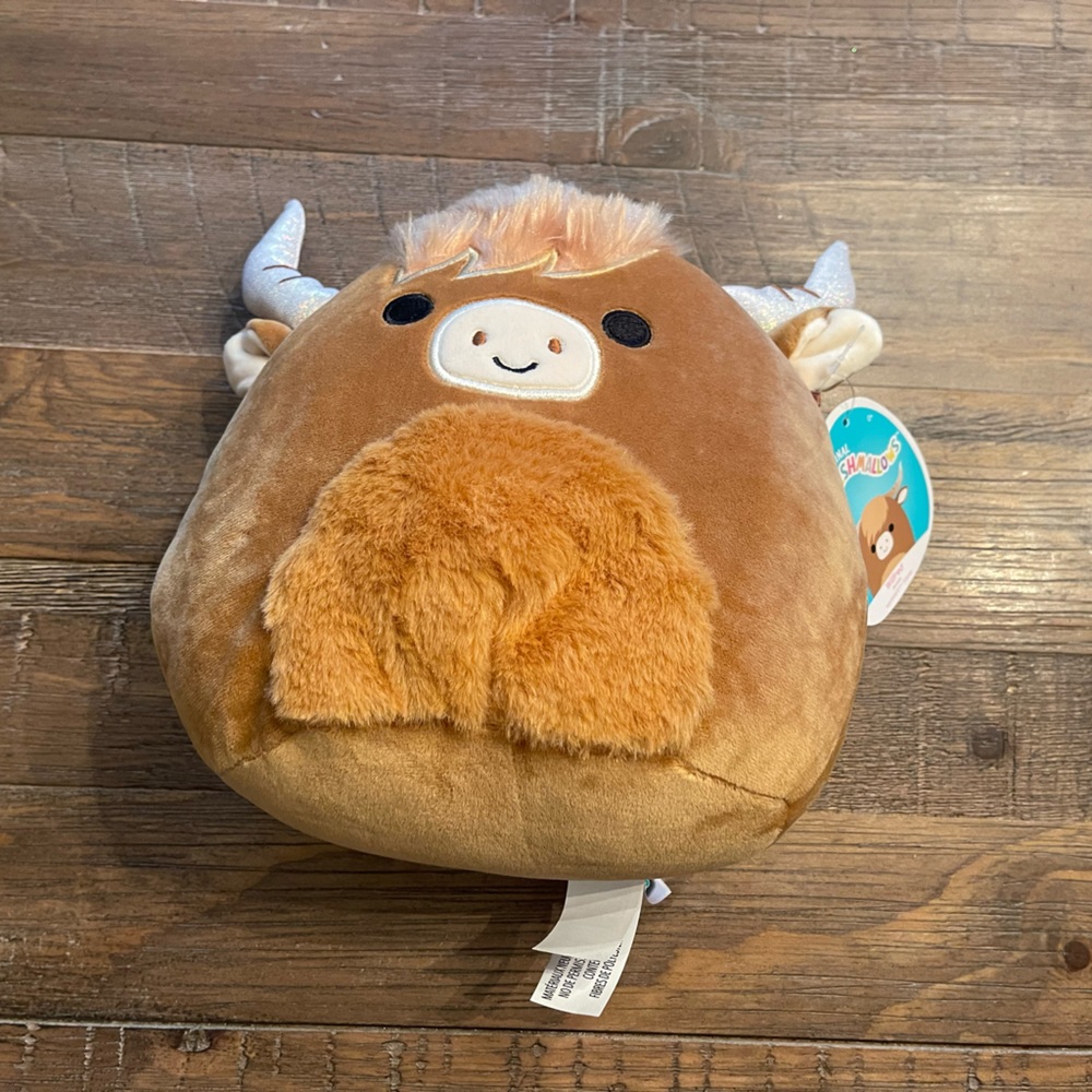 Squishmallow Wilfred the Highland Cow 8" Stuffed Animal Toy